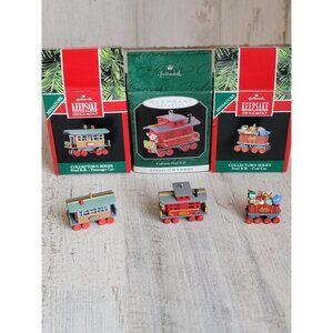 Hallmark Noel Kohl car miniature‎ variety ornament set Xmas